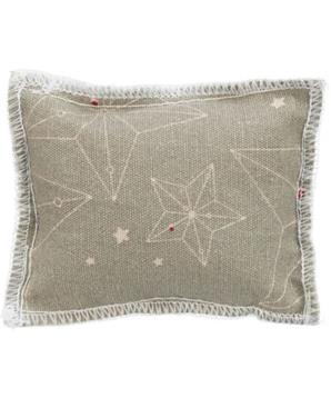 Xmas PILLOW - vánoční bavlněný polštářek, s valeriánem, 7 x9 cm, béžová