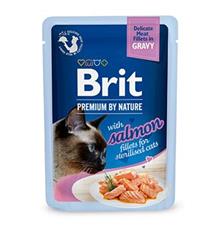 Brit Premium Cat D Fillets Gravy Salmon Sterilised